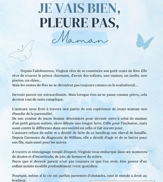 Je vais bien, pleure pas, maman 